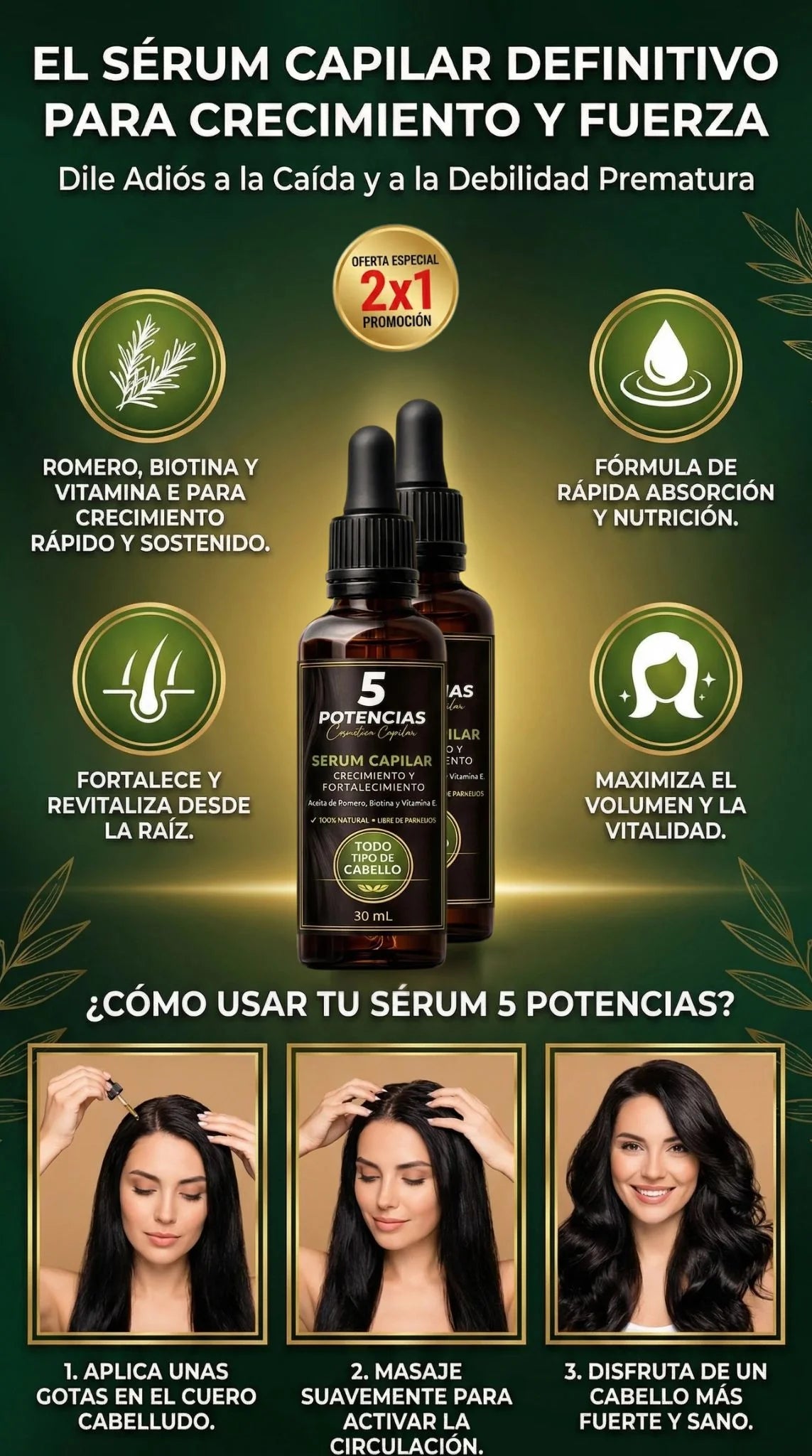 SERUM 5 POTENCIAS - ANTICAÍDA