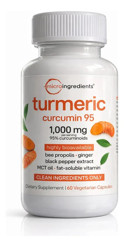 CURCUMINA 1000mg 95% 60 Cápsulas Antiinflamatorio