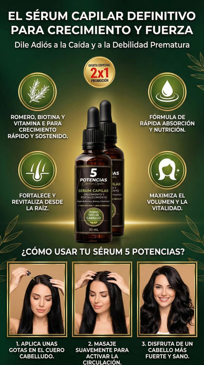 SERUM 5 POTENCIAS - ANTICAÍDA